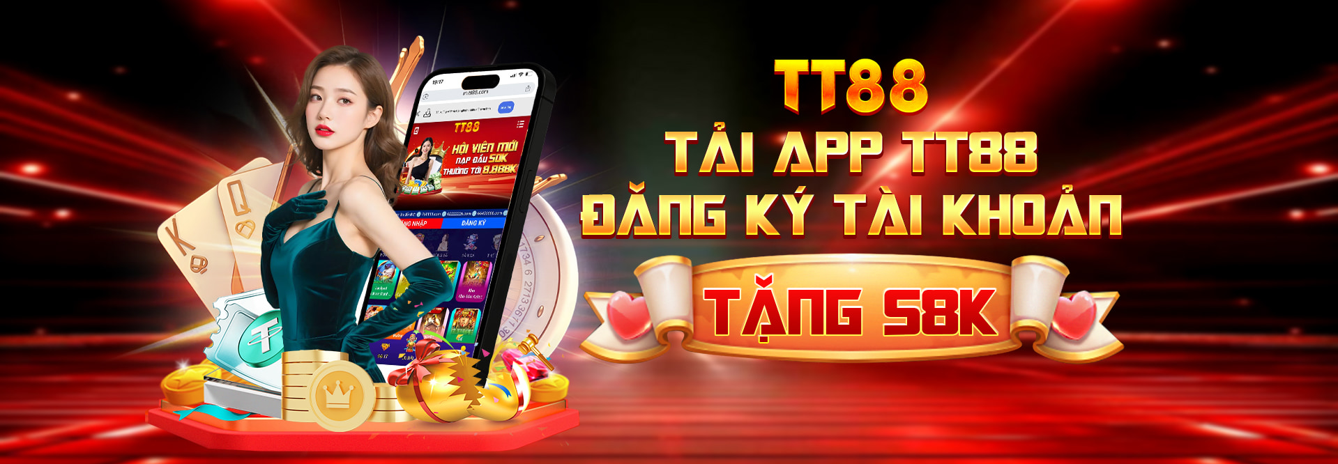 Thưởng tải app TT88